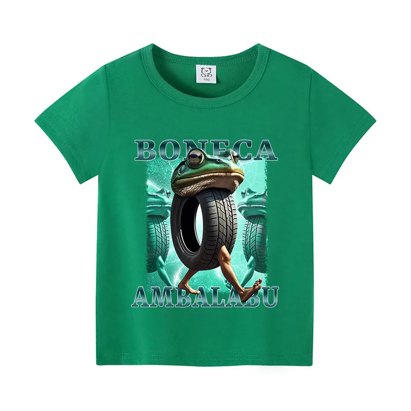 Italian Brainrot Grön Barn-T-shirt