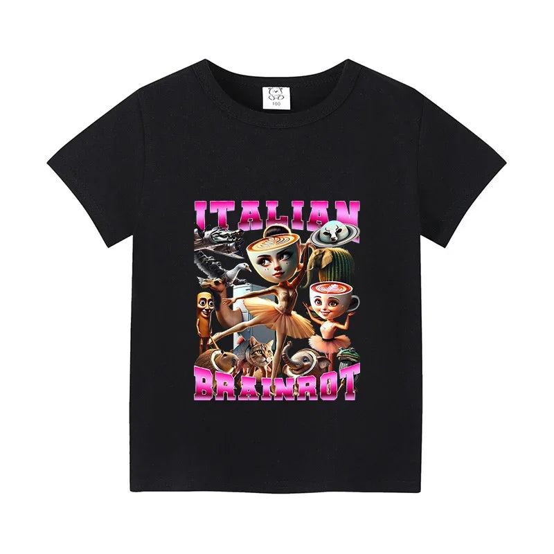 Brainrot T-shirt Barn – Alla roliga karaktärer