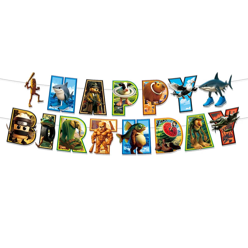 Brainrot Födelsedagsdekorationer