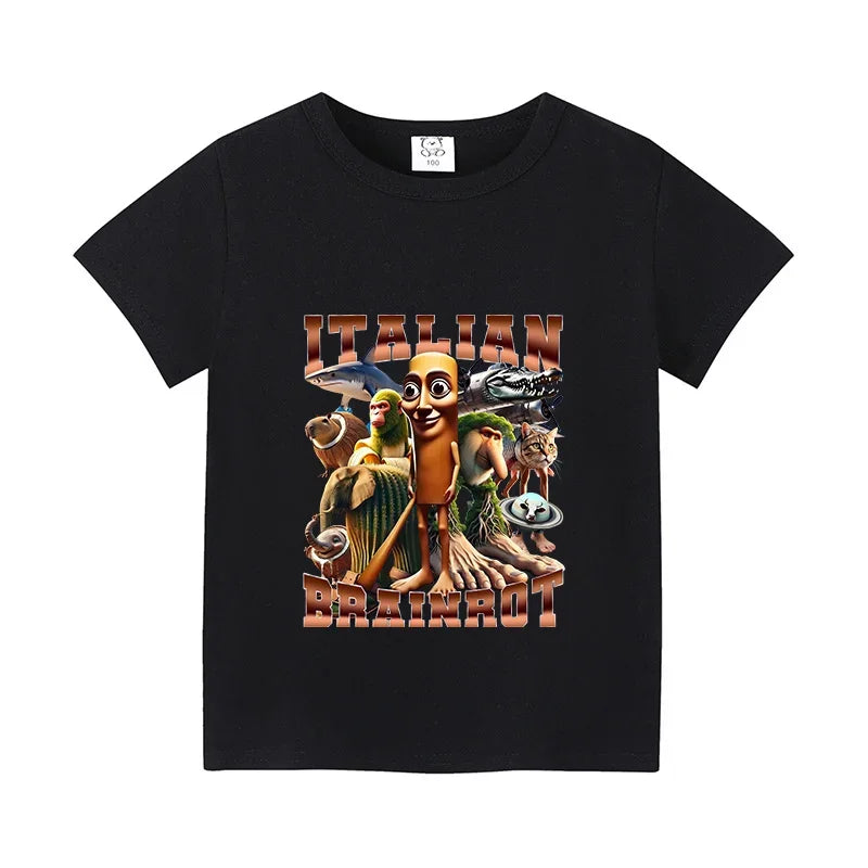 Brainrot T-shirt Barn – Alla roliga karaktärer