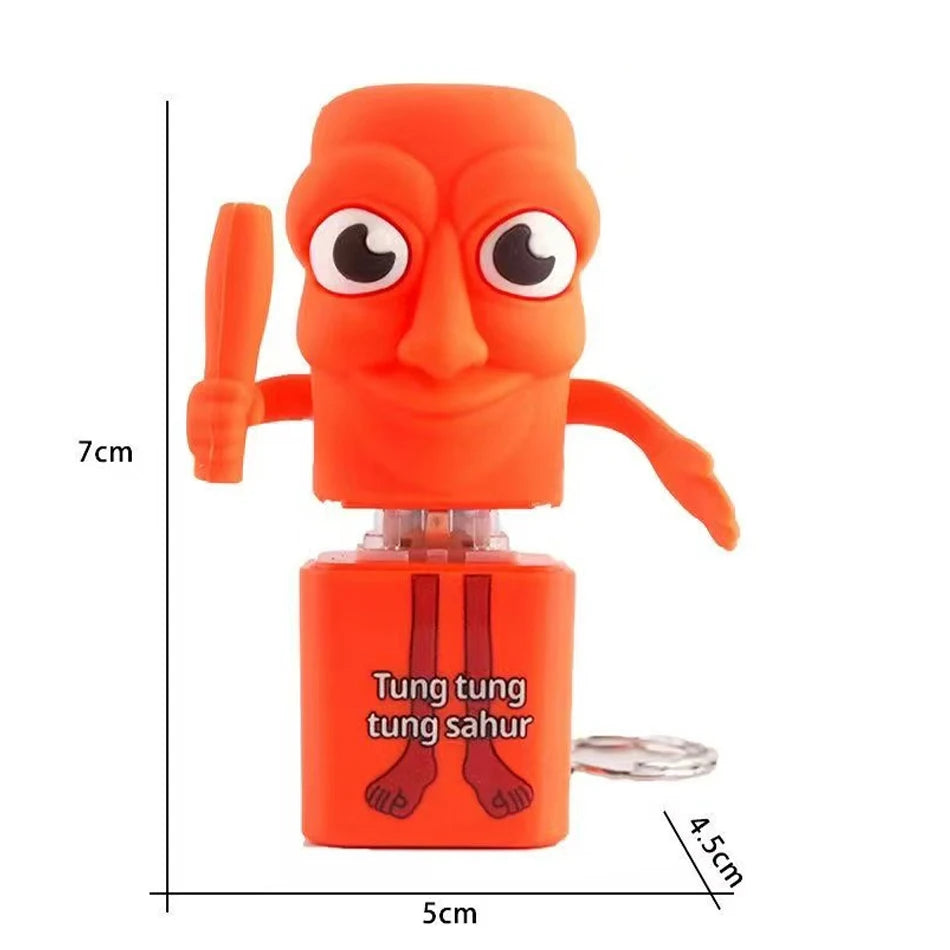 Brainrot-modell med ljus och ljud