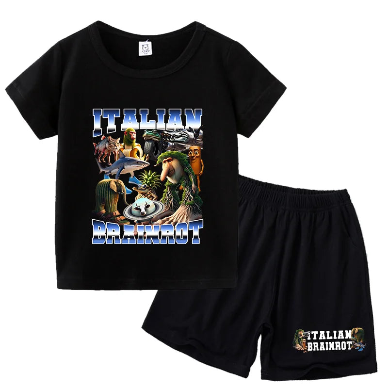 Italien byxor shorts och t-shirts