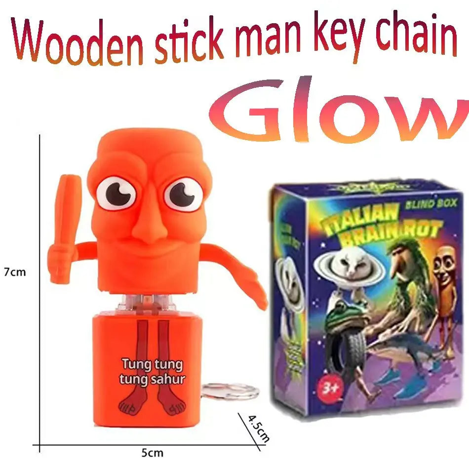 Brainrot-modell med ljus och ljud