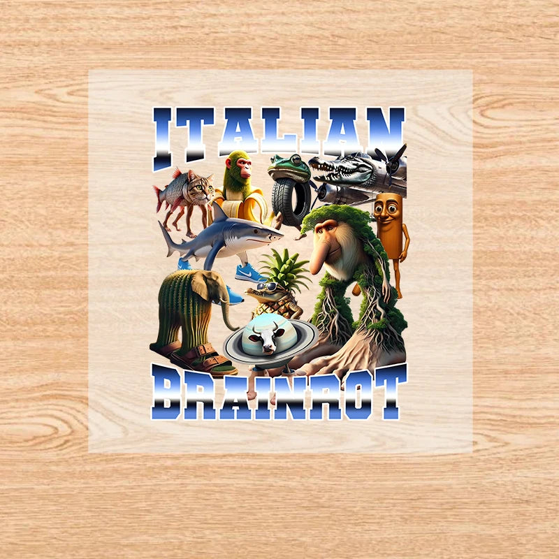 Brainrot-påstrykningsmärken