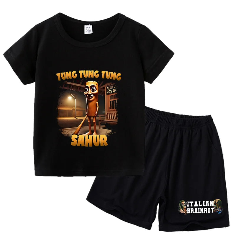 Italien byxor shorts och t-shirts