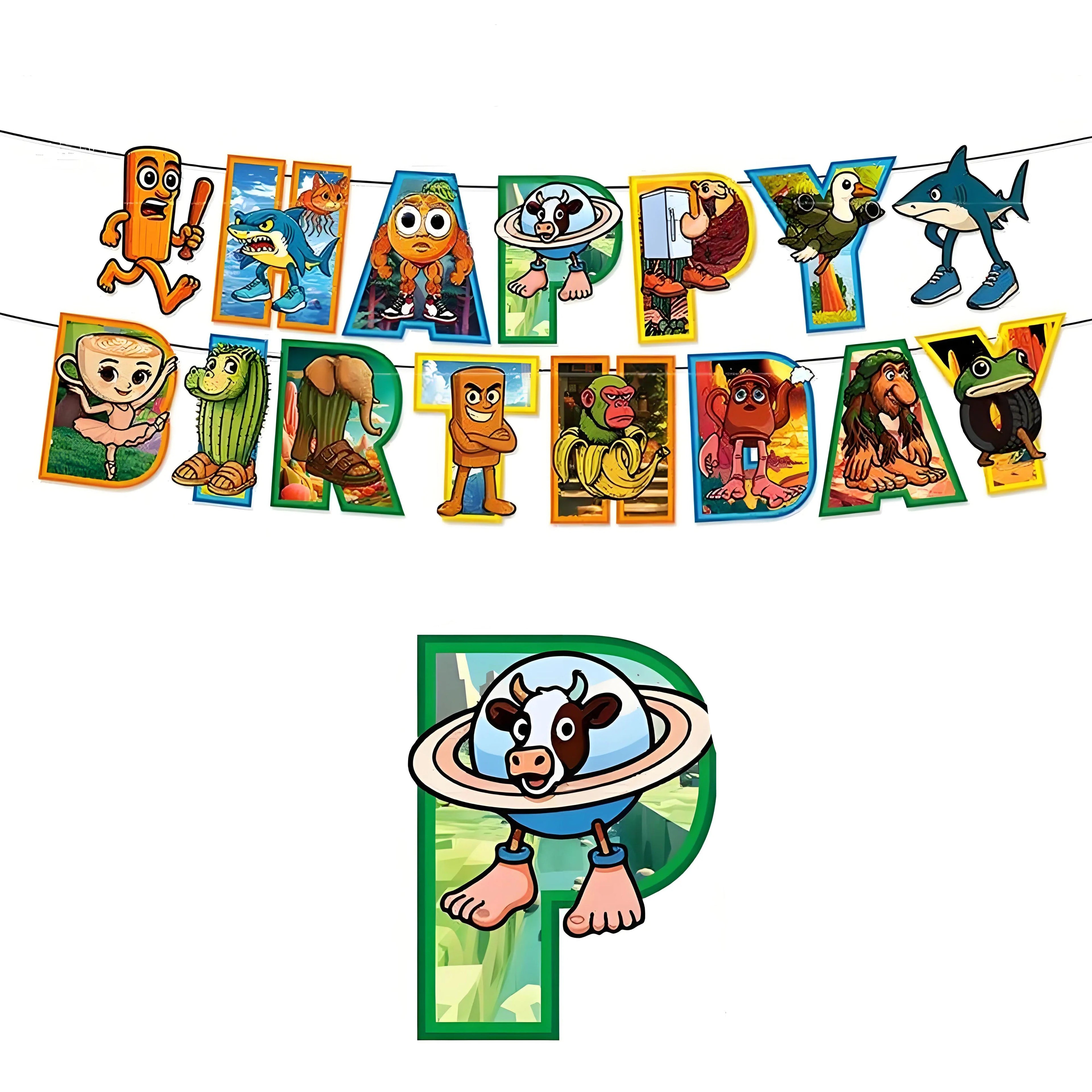 Brainrot Party Banner & Ballonger