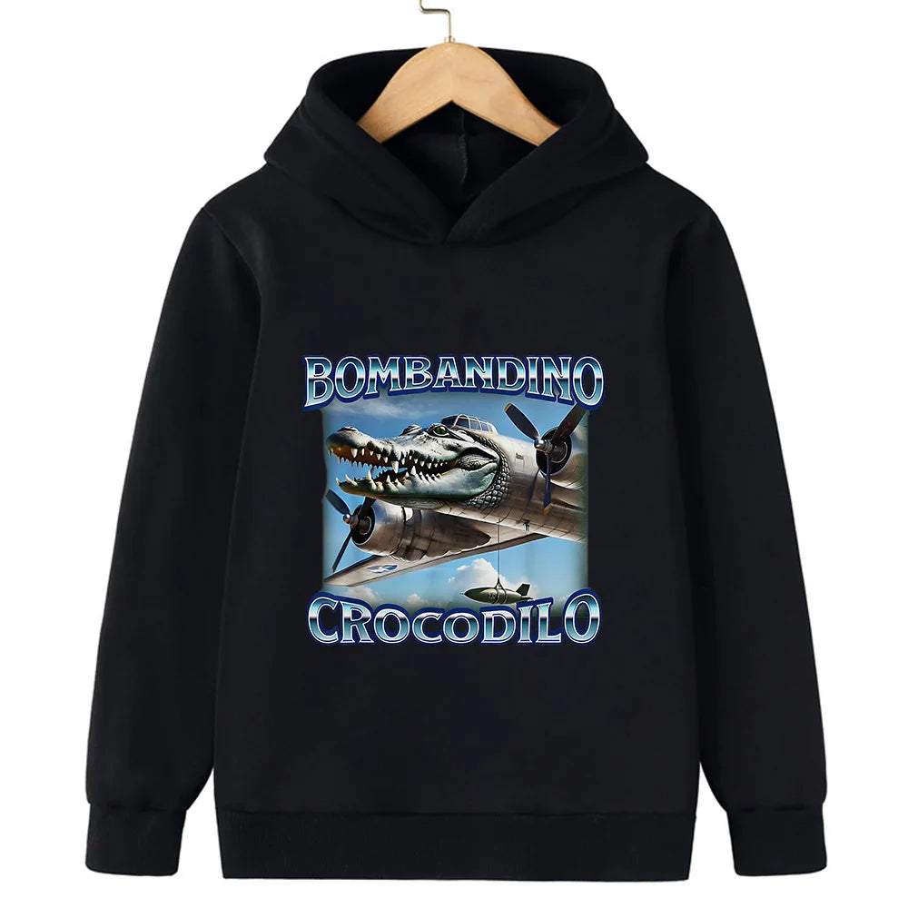 Italiensk Brainrot Barnhoodie