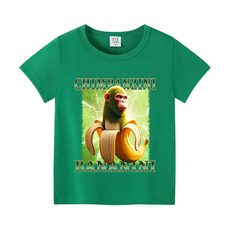 Italian Brainrot Grön Barn-T-shirt