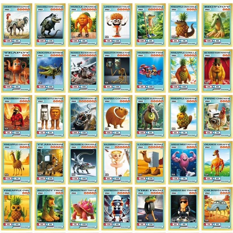 150 stycken Italian Brainrot Kort