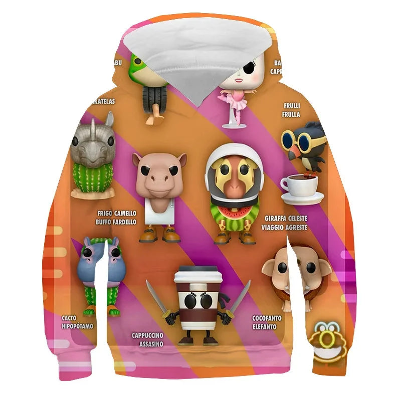 Brainrot Hoodie Barn – Huvtröja