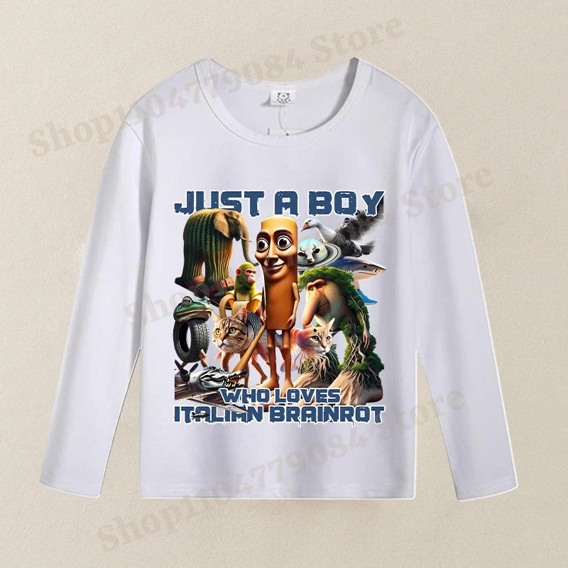 Brainrot Långärmad T-shirt