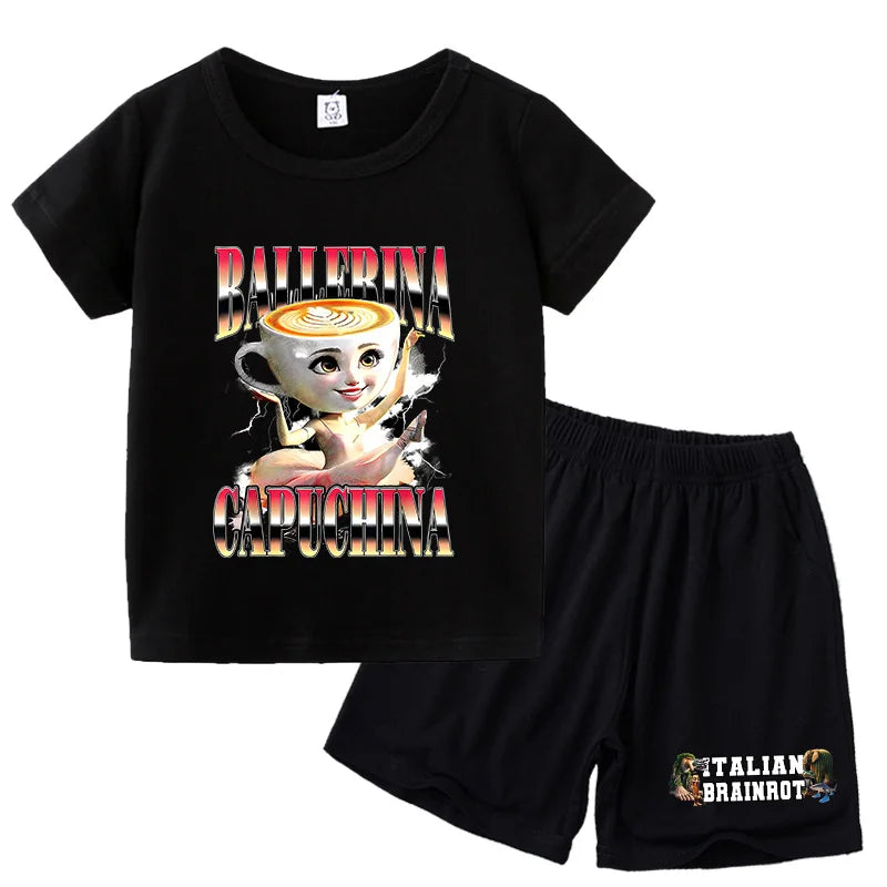 Italien byxor shorts och t-shirts