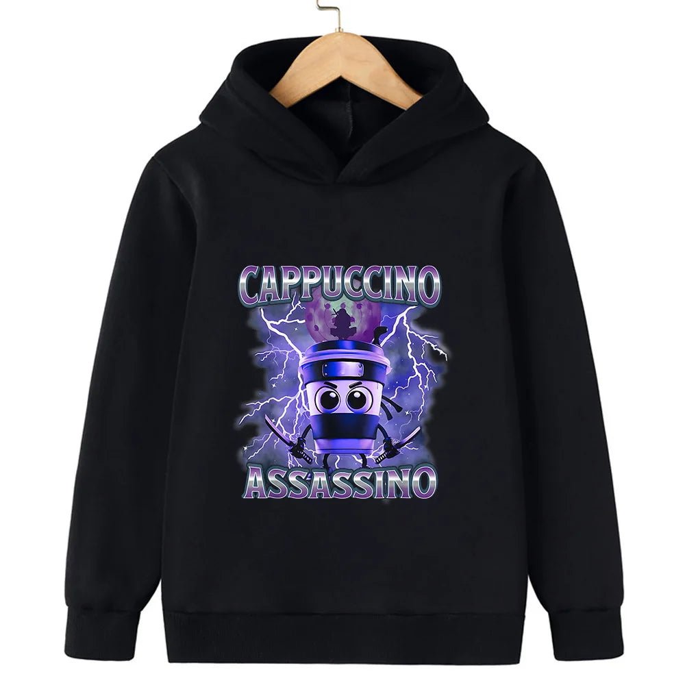 Italiensk Brainrot Barnhoodie