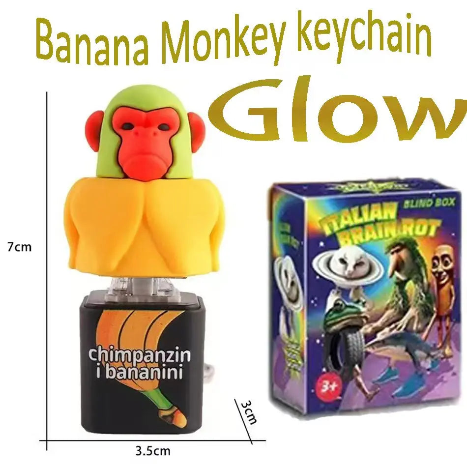 Brainrot-modell med ljus och ljud