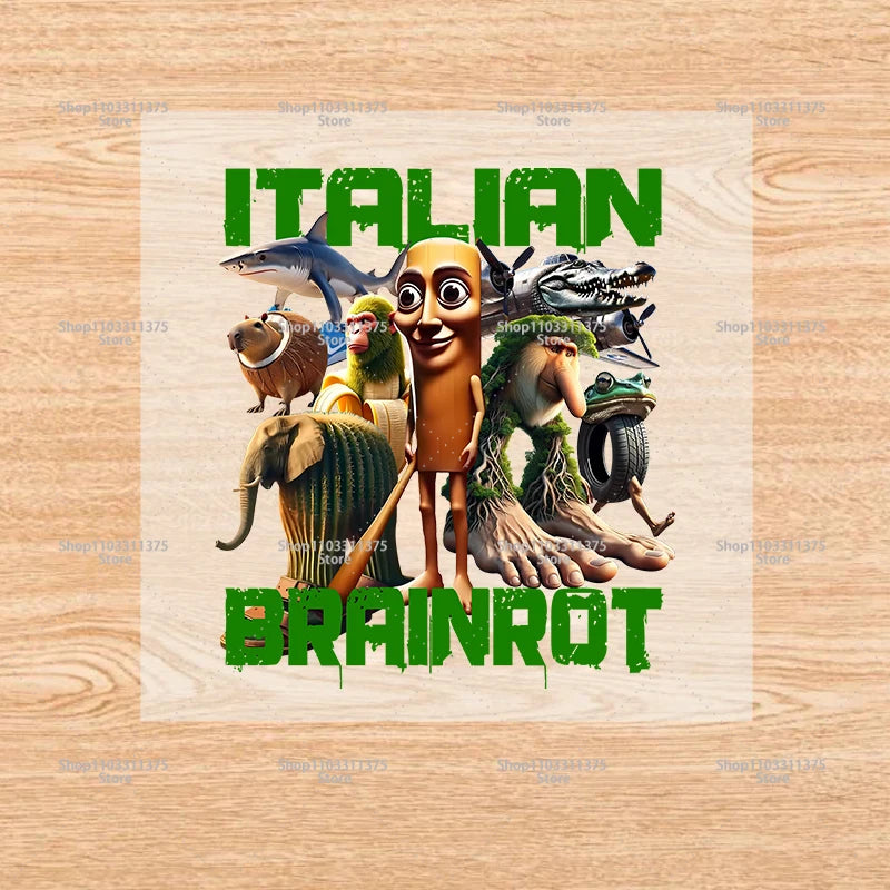 Brainrot-påstrykningsmärken