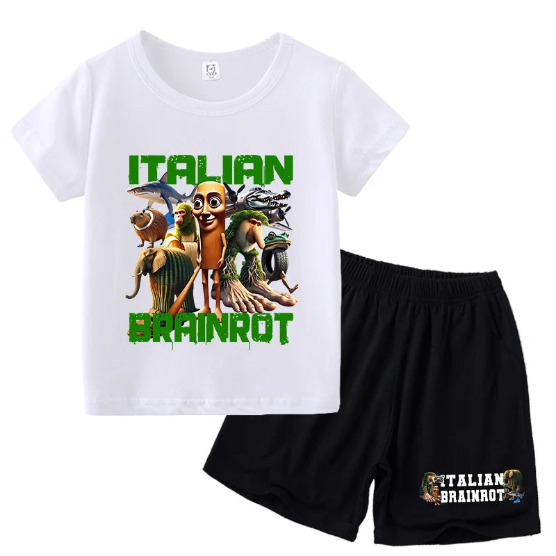 Italien byxor shorts och t-shirts