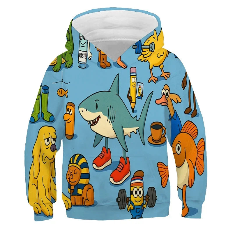 Brainrot Hoodie Barn – Huvtröja