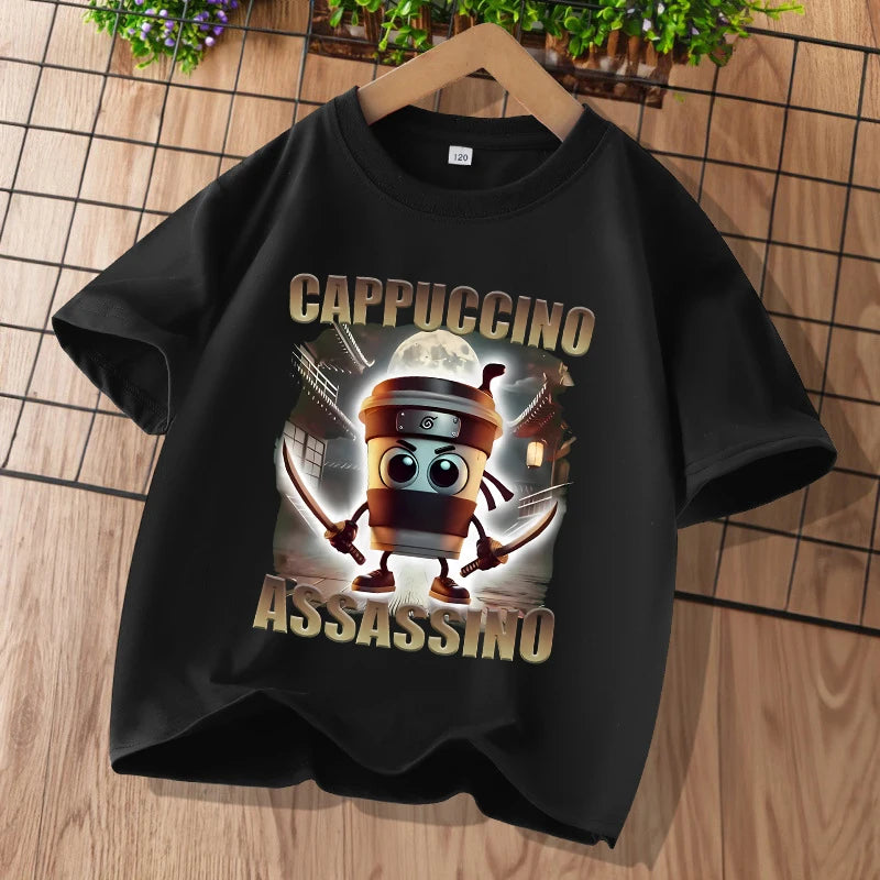 Brainrot T-shirt Barn – Roligt Meme-tryck