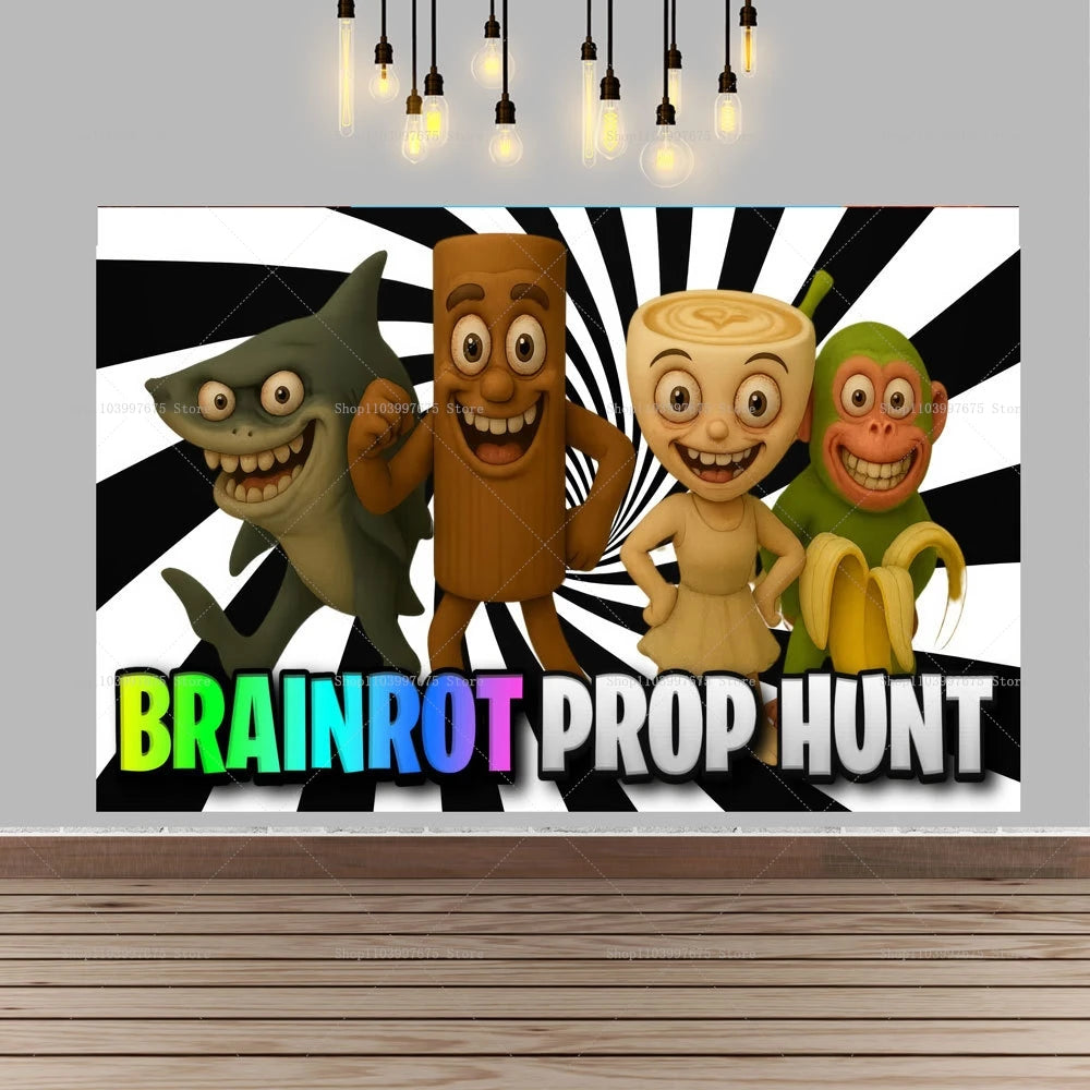 Brainrot Födelsedagsbakgrund