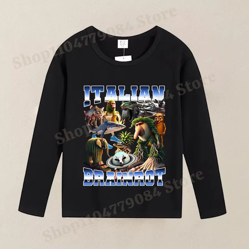 Brainrot Långärmad T-shirt