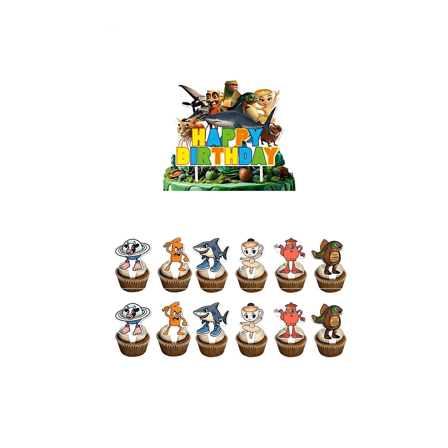 Brainrot Party Banner & Ballonger