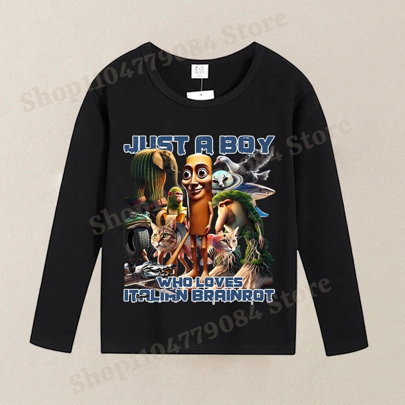 Brainrot Långärmad T-shirt