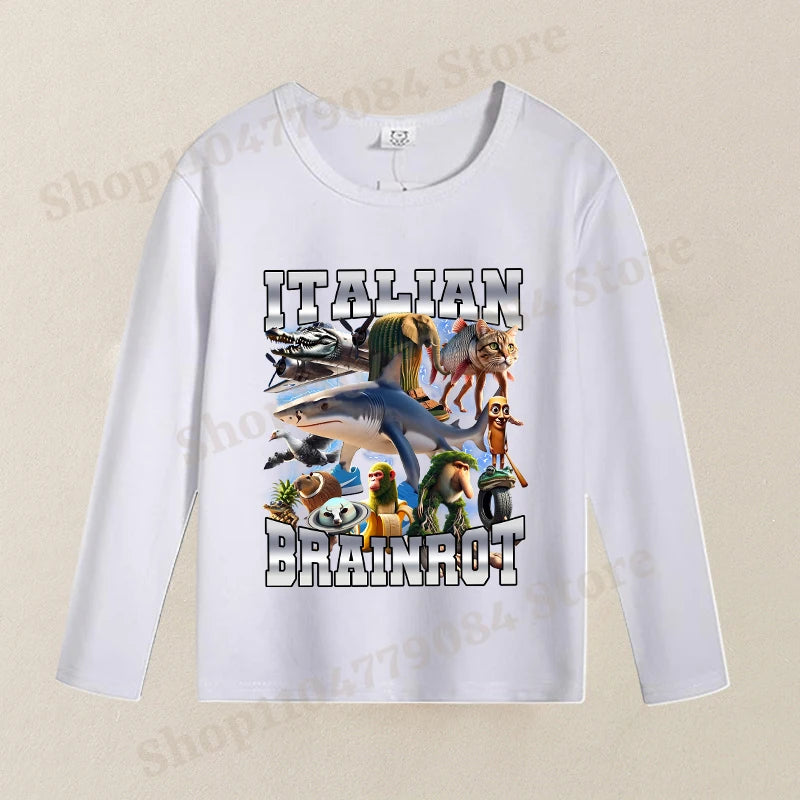 Brainrot Långärmad T-shirt