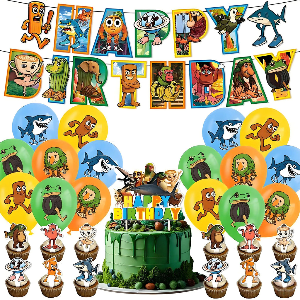 Brainrot Party Banner & Ballonger