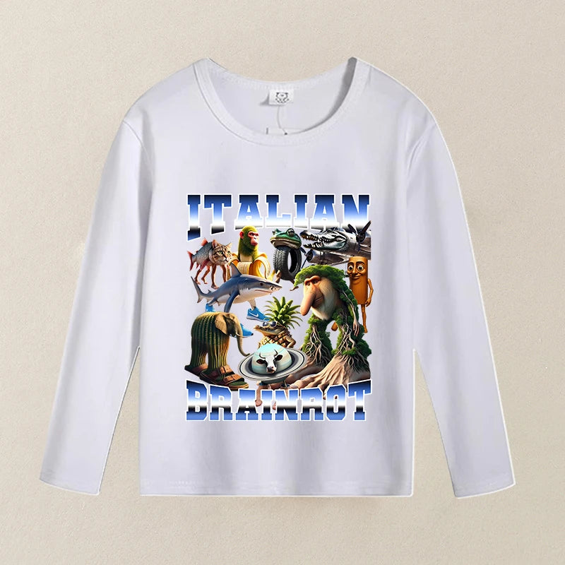 Brainrot Långärmad T-shirt