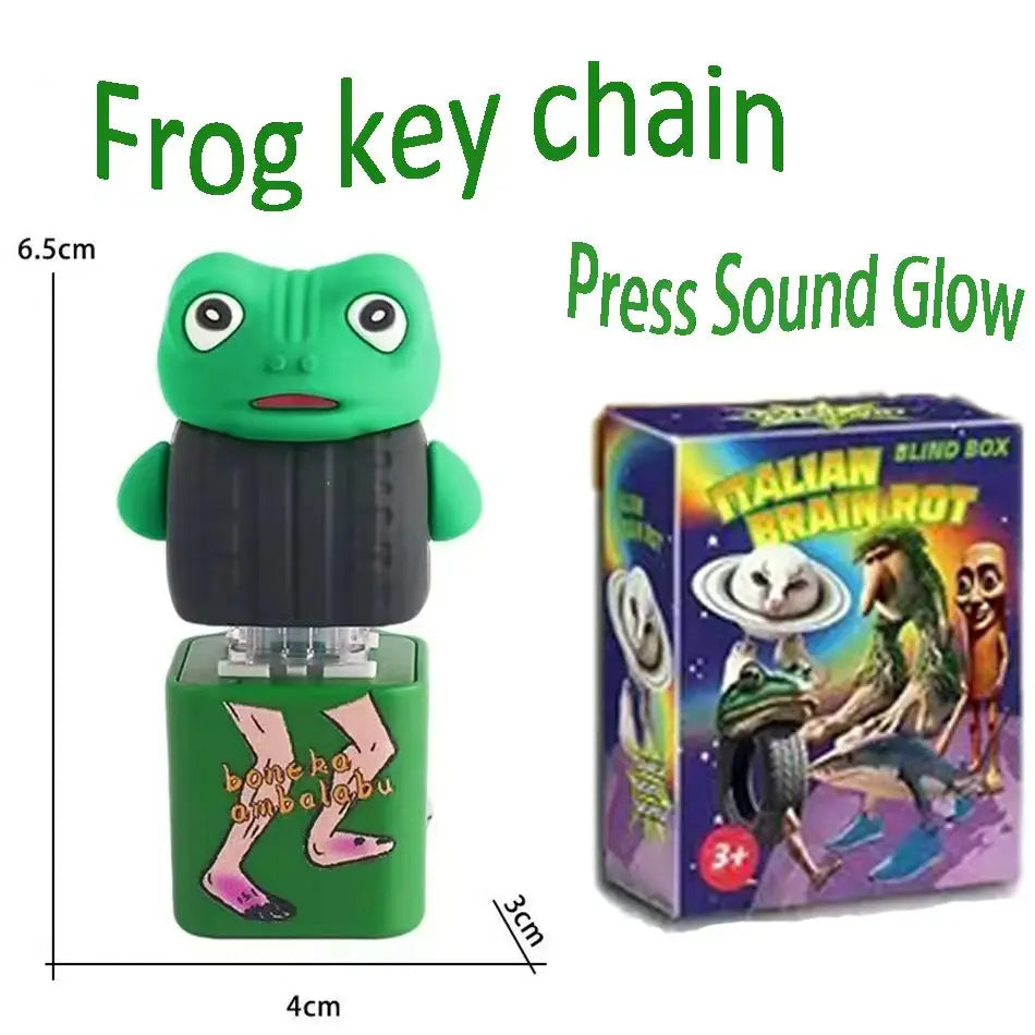 Brainrot-modell med ljus och ljud