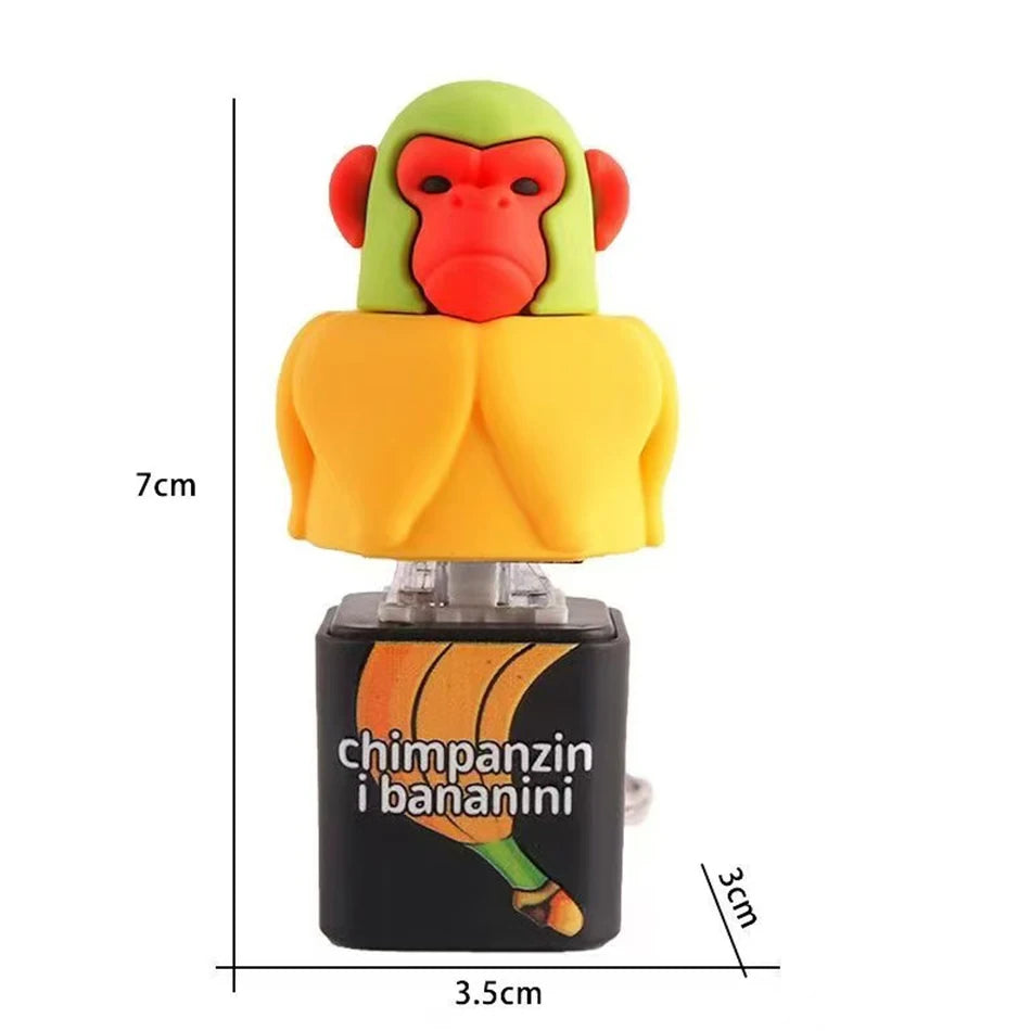 Brainrot-modell med ljus och ljud