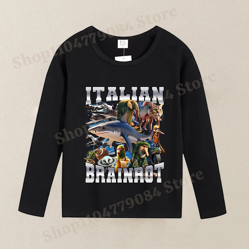 Brainrot Långärmad T-shirt