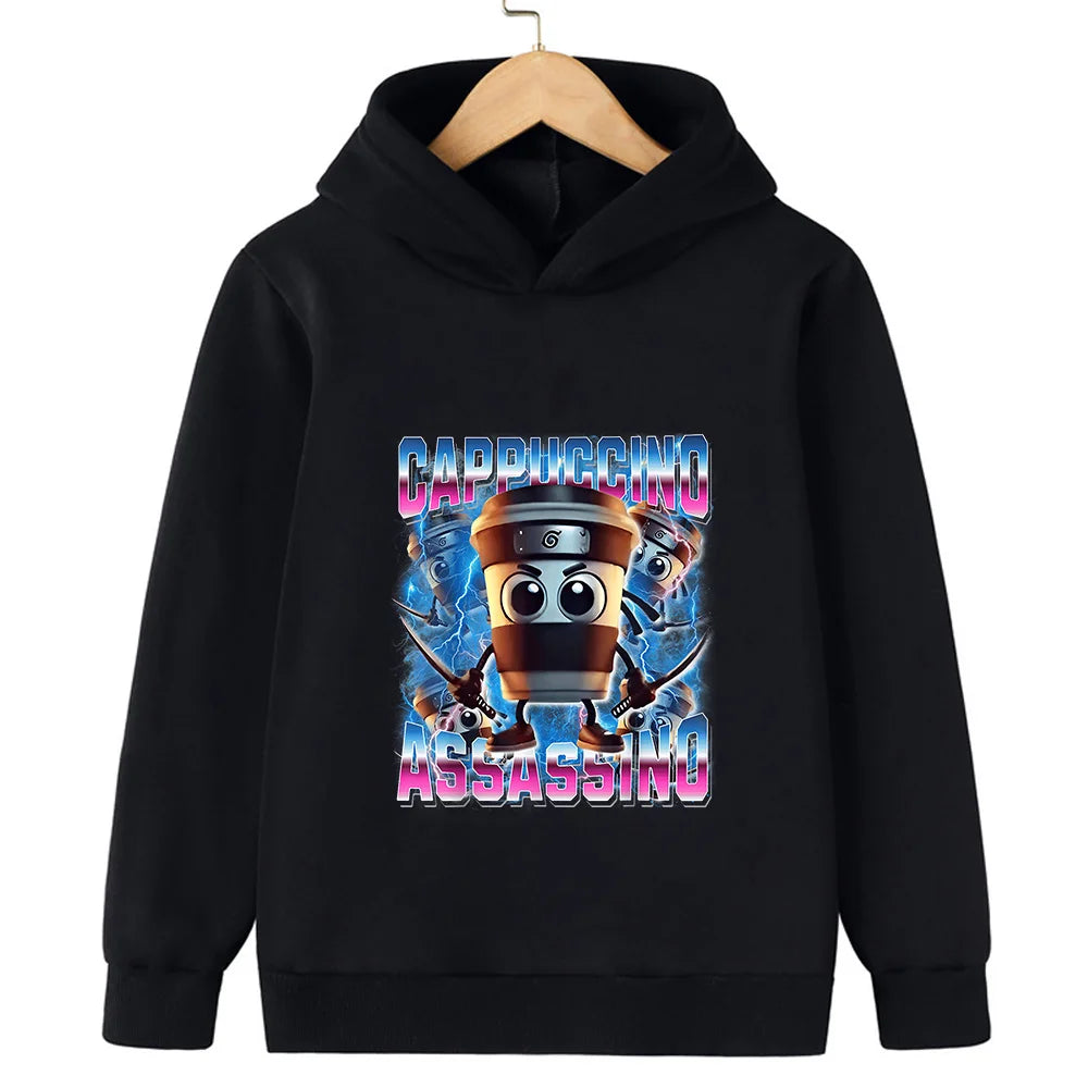 Italiensk Brainrot Barnhoodie