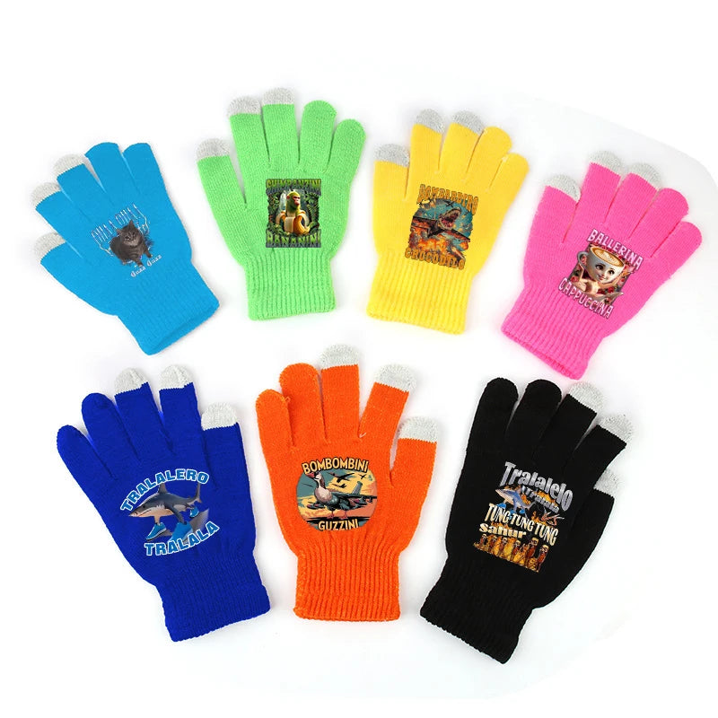 Italian Brainrot Barnhandskar