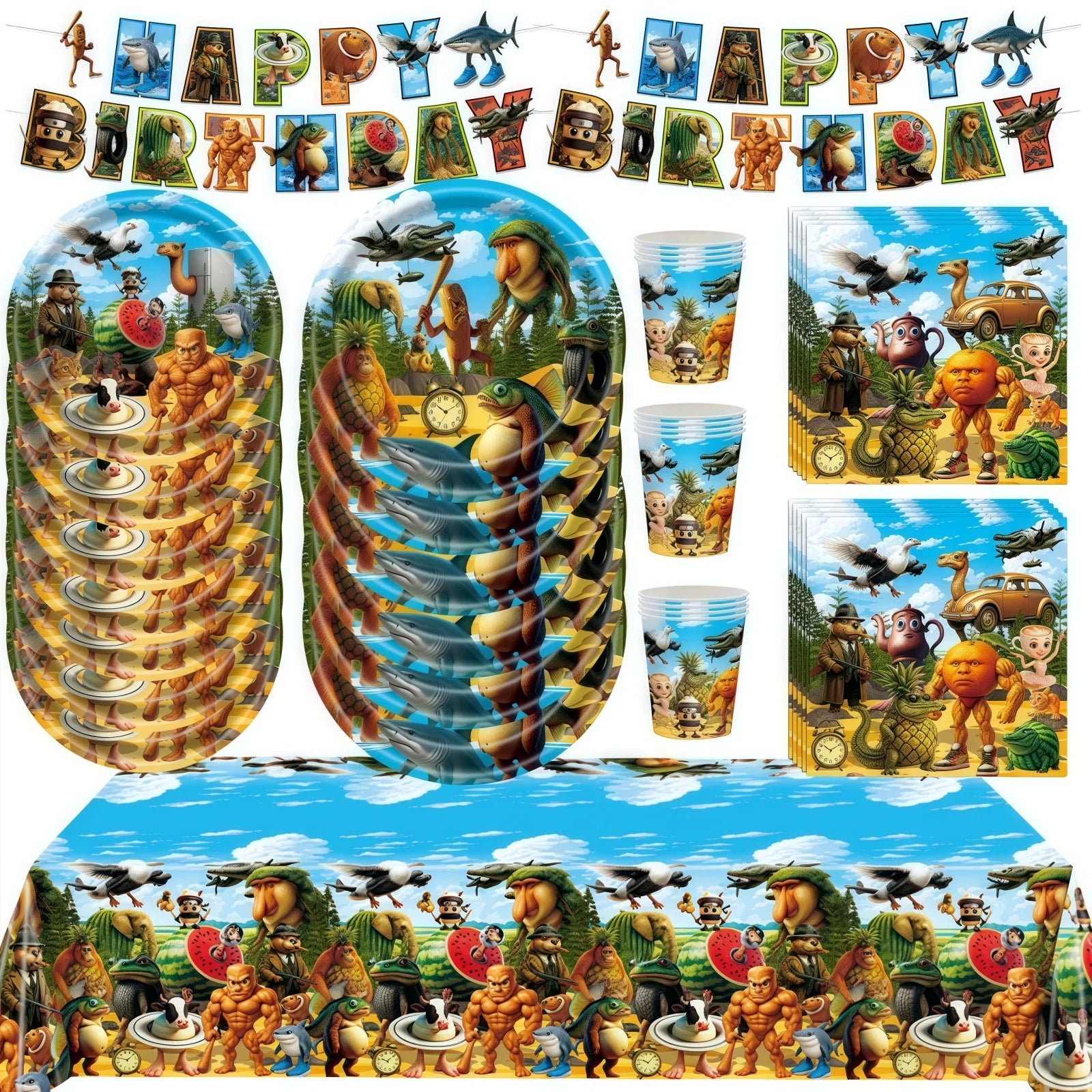 Brainrot Födelsedagsdekorationer