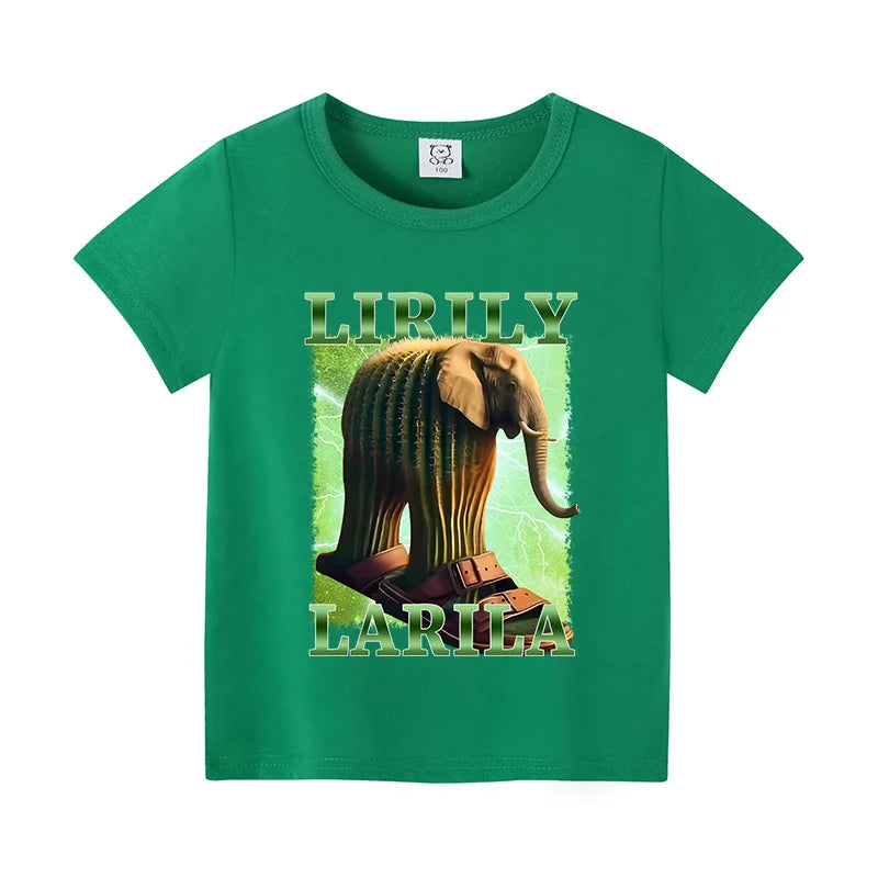 Italian Brainrot Grön Barn-T-shirt