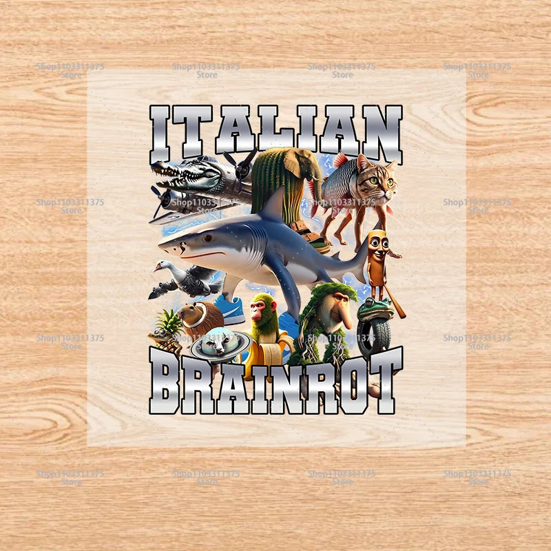 Brainrot-påstrykningsmärken