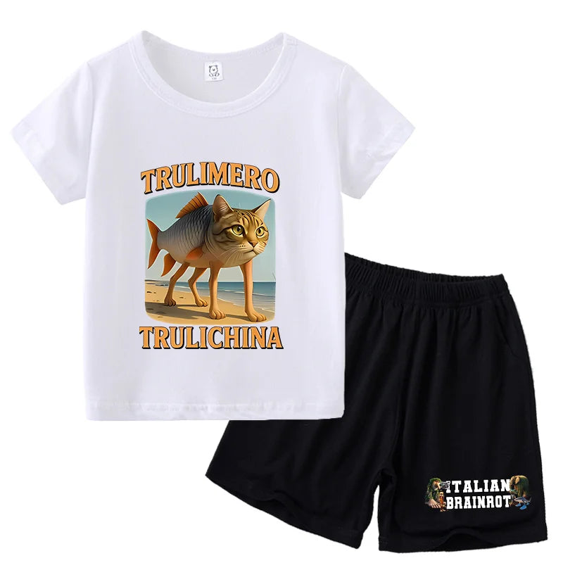 Italien byxor shorts och t-shirts