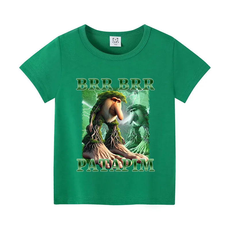 Italian Brainrot Grön Barn-T-shirt