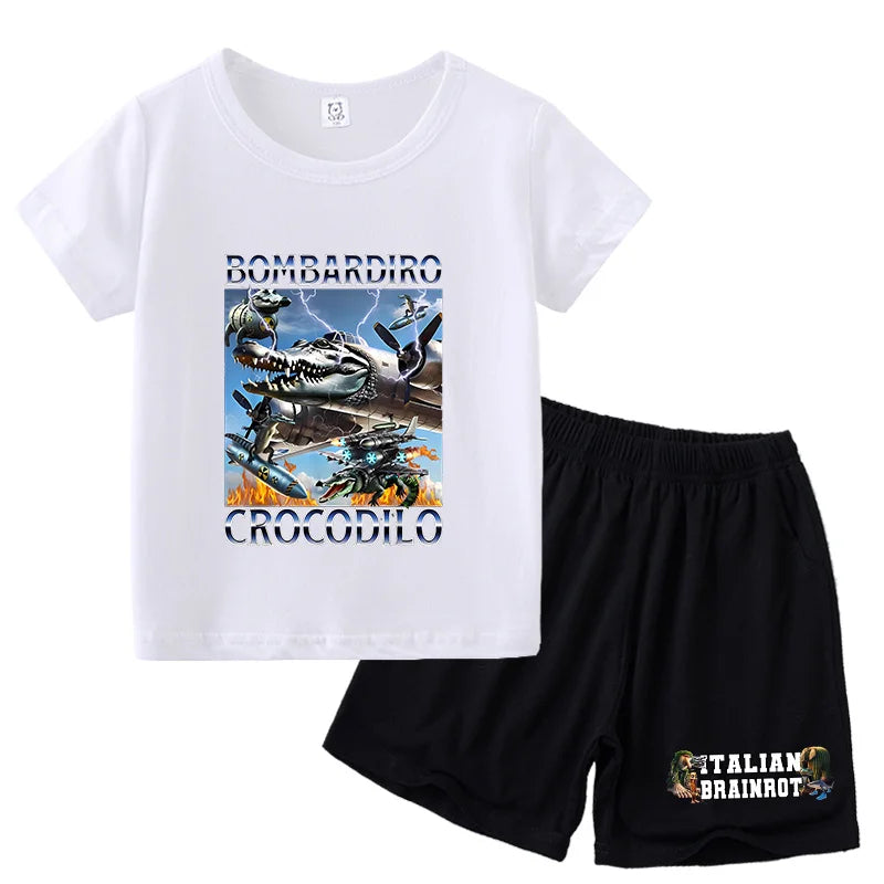 Italien byxor shorts och t-shirts