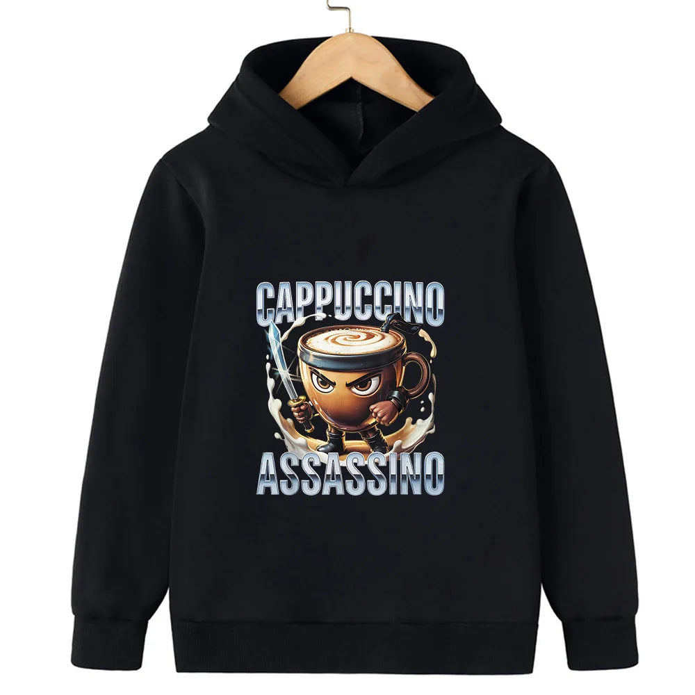 Italiensk Brainrot Barnhoodie