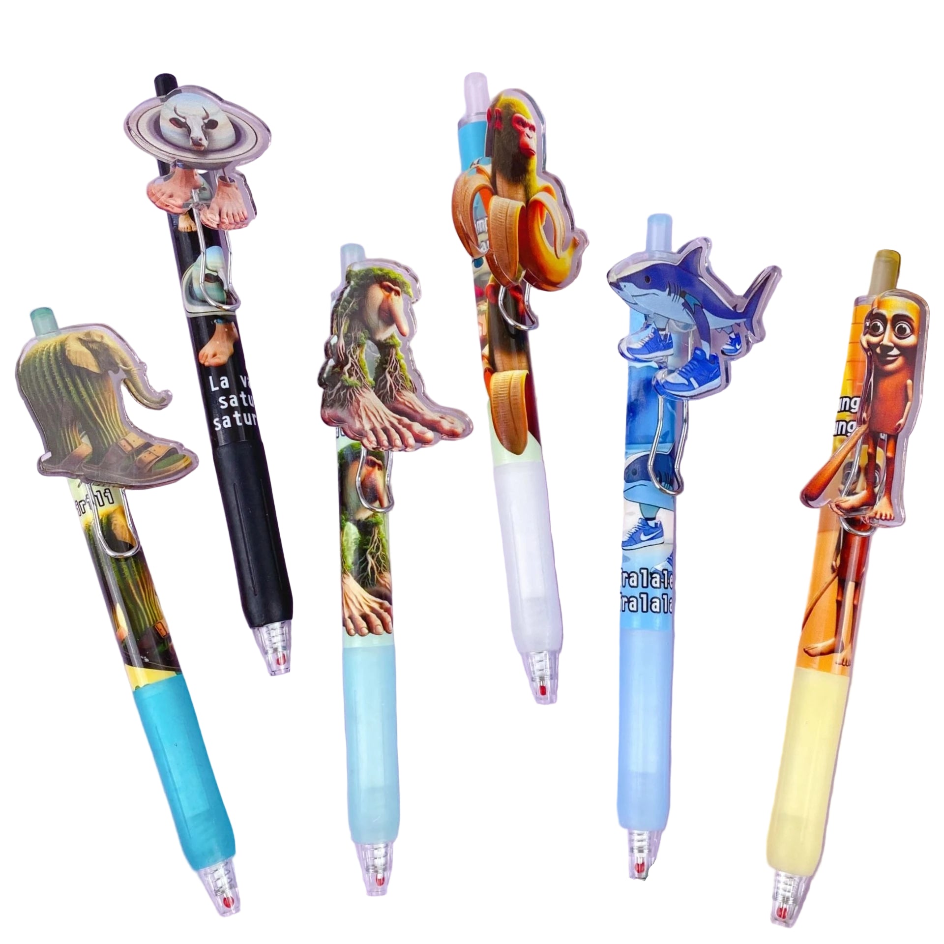 Brainrot kulspetspenna, set